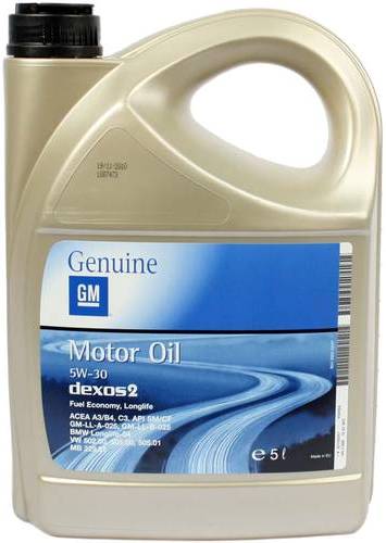 GM Dexos2 LongLife SAE 5W-30 5л